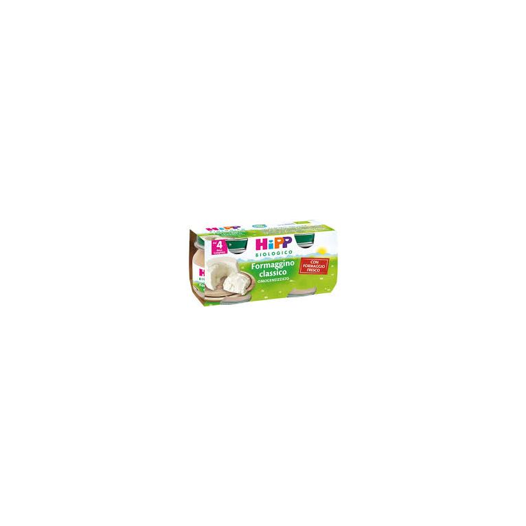 hipp bio omogeneizzato formaggino classico 2x80 g