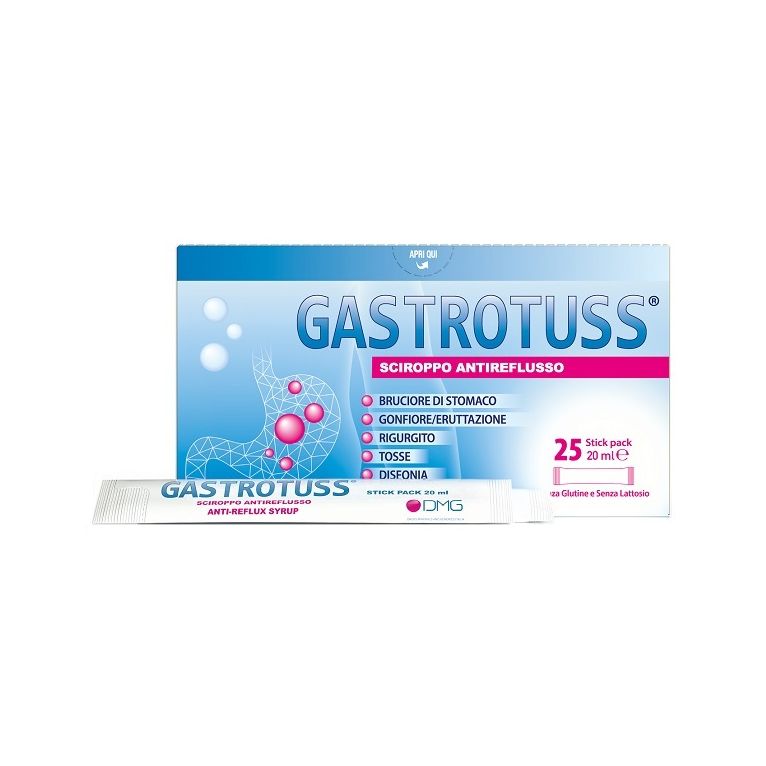 gastrotuss sciroppo antireflusso 25 stick pack da 20 ml