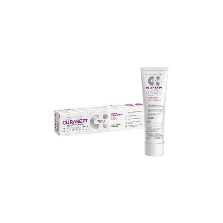 curasept biosmalto mousse denti sensibili 50 ml