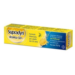 SUPRADYN RICARICA 50+ 15 COMPRESSE EFFERVESCENTI