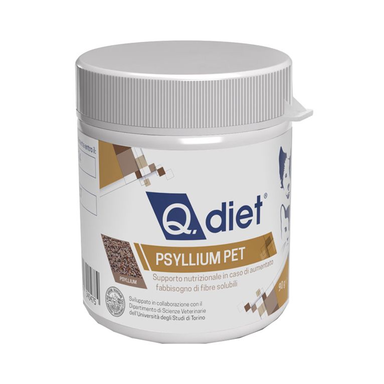q diet psyllium pet polvere 90 g