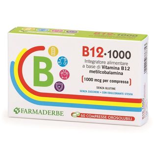B12 1000 60 COMPRESSE OROSOLUBILI DA 0,2 G