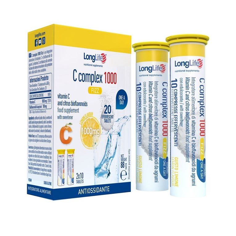 longlife c complex 1000 fizz 20 compresse effervescenti