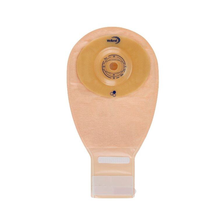 sacca per ileostomia trasparente ritagliabile welland aurumprofile ileo midi diametro 13-25 mm inizio convessita' 25 mm10 pezzi