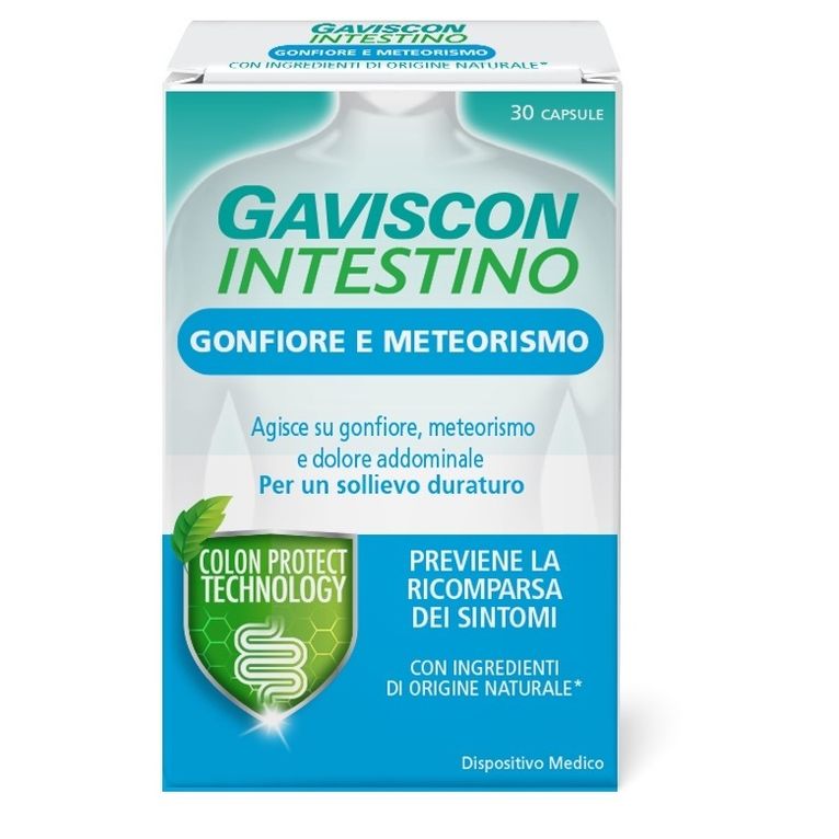 gaviscon intestino gonfiore e meteorismo 30 capsule