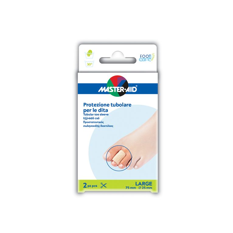 protezione tubolare in gel master-aid footcare elasticizzatolarge 7,5 cm 20 mm 2 pezzi c5