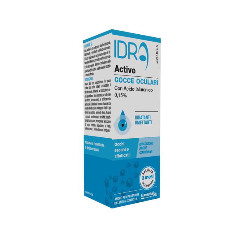 gocce oculari sterilens idra active 10 ml con acido ialuronico 0,15%