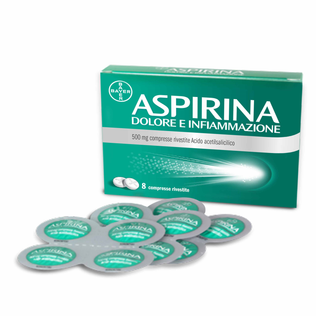 ASPIRINA DOLORE E INFIAMMAZIONE 8 cpr riv 500 mg
