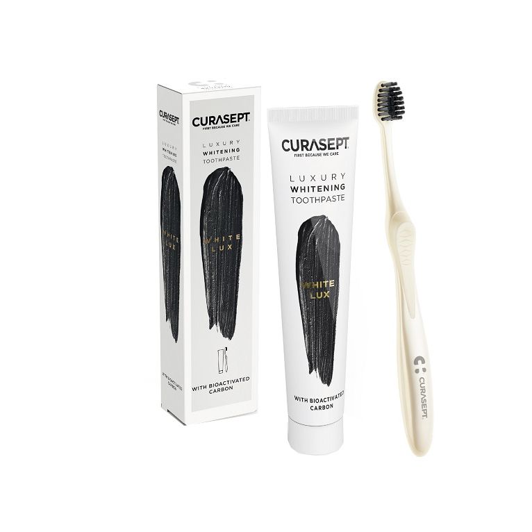 curasept white luxury whitening dentifricio 75 ml + spazzolino