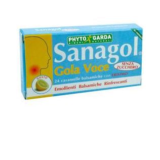SANAGOL GOLA VOCE SENZA ZUCCHERO LIMONE 24 CARAMELLE