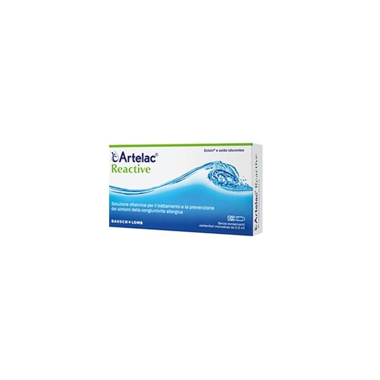 artelac reactive soluzione oftalmica monodose 20 unita' da 0,5 ml