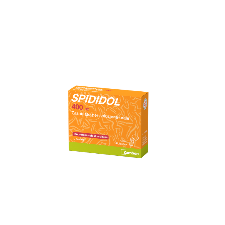 spididol orale grat 12 bust 400 mg aroma albicocca