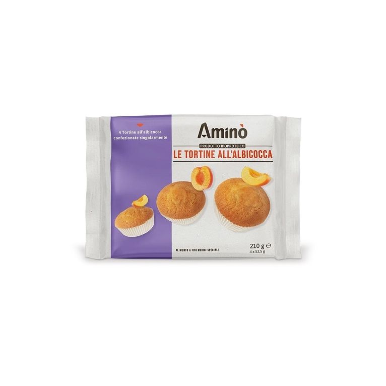 amino' le tortine albicocca 4 pezzi da 52,5 g