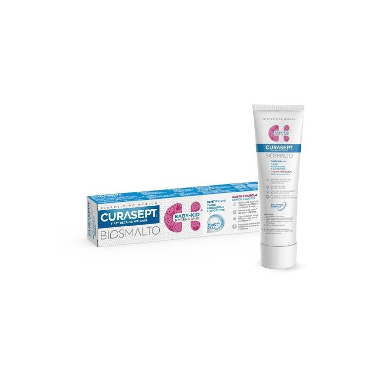 curasept biosmalto baby kid senza fluoro 50 ml