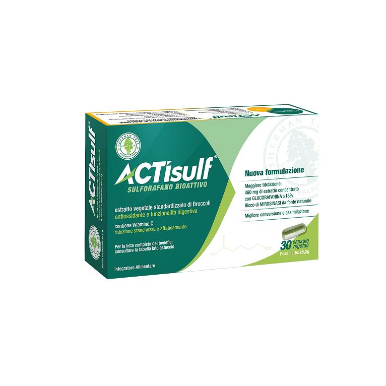 actisulf sulforafano 30 capsule vegetali