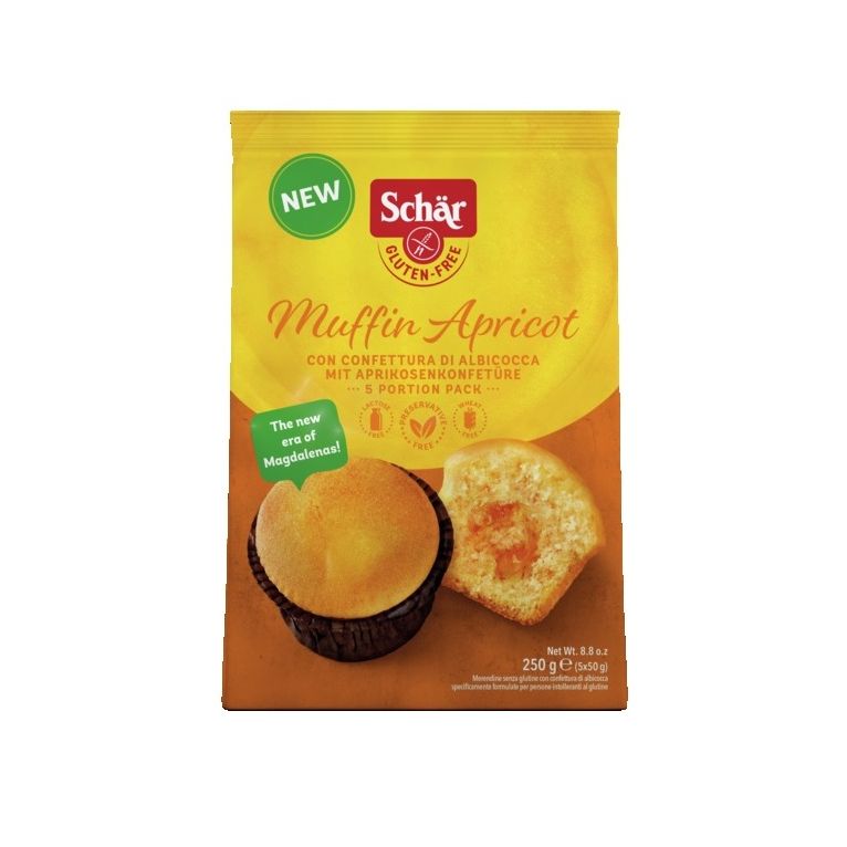 schar muffin apricot 5 pezzi da 50 g