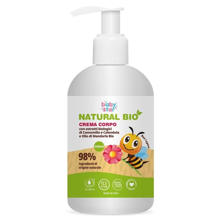 babystar crema corpo natural bio 300 ml