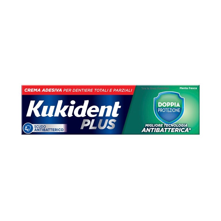 kukident plus barriera anti-cibo fresco crema adesiva dentiere 40 g