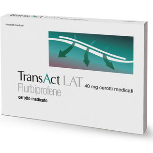 TRANSACT LAT 10 cerotti medicati 40 mg
