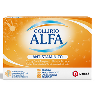 COLLIRIO ALFA ANTISTAMINICO 10 monod collirio 0,8 mg/ ml + 1mg/ml 0,3 ml