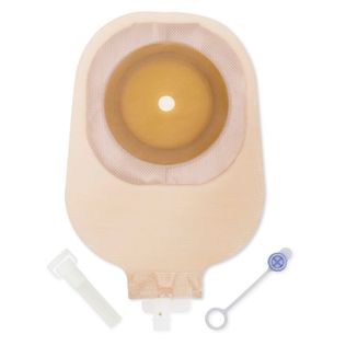 SACCA URO TRASPARENTE CON BARRIERA IDROCOLLOIDALE A SPESSOREDIFFERENZIATO AUTOPORTANTE A PROTEZIONE TOTALE CON BORDO ADESIVO NON ALLERGICO RITAGLIABILE 15-25MM 10PEZZI