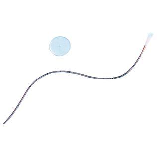 CATETERE URETEROCUTANEOSTOMIA IN SILICONE CON PUNTA SMUSSATAFLANGIA ROTONDA LINEA RADIOPACA LUNGHEZZA 45 CM CH10