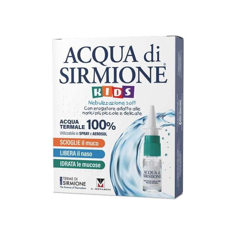 acqua di sirmione kids nebulizzazione soft acqua termale 100% 6 flaconcini pluridose da 15 ml