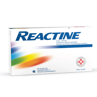 REACTINE 6 cpr 5 mg + 120 mg rilascio prolungato