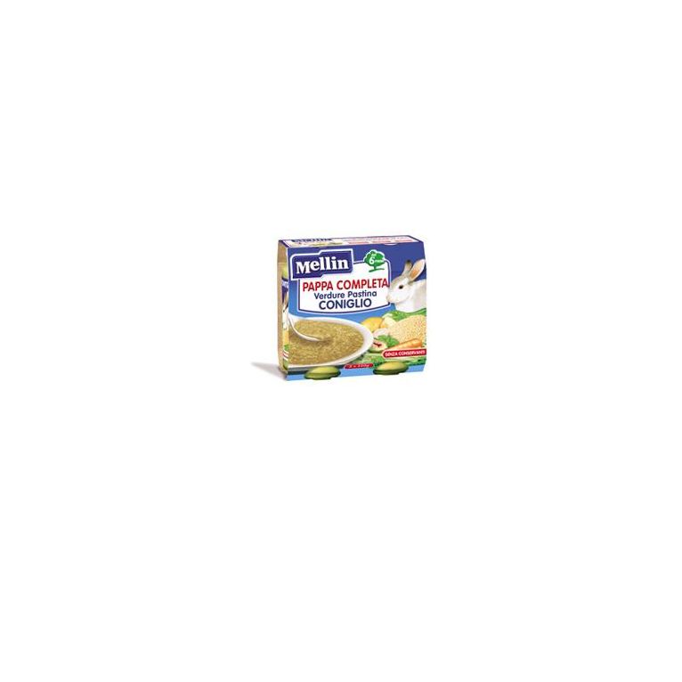 mellin pappa completa coniglio 250 g 2 pezzi