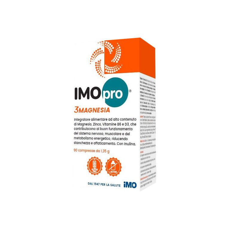 imopro 3 magnesia 90 compresse da 1,35 g senza glutine senzalattosio