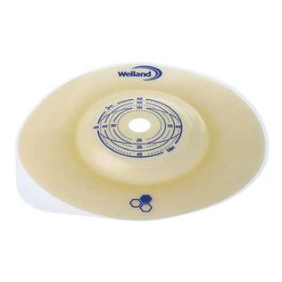PLACCA PER COLOSTOMIA CONVESSA AURUM2 DIAMETRO 29 MM FLANGIA55 MM 5 PEZZI