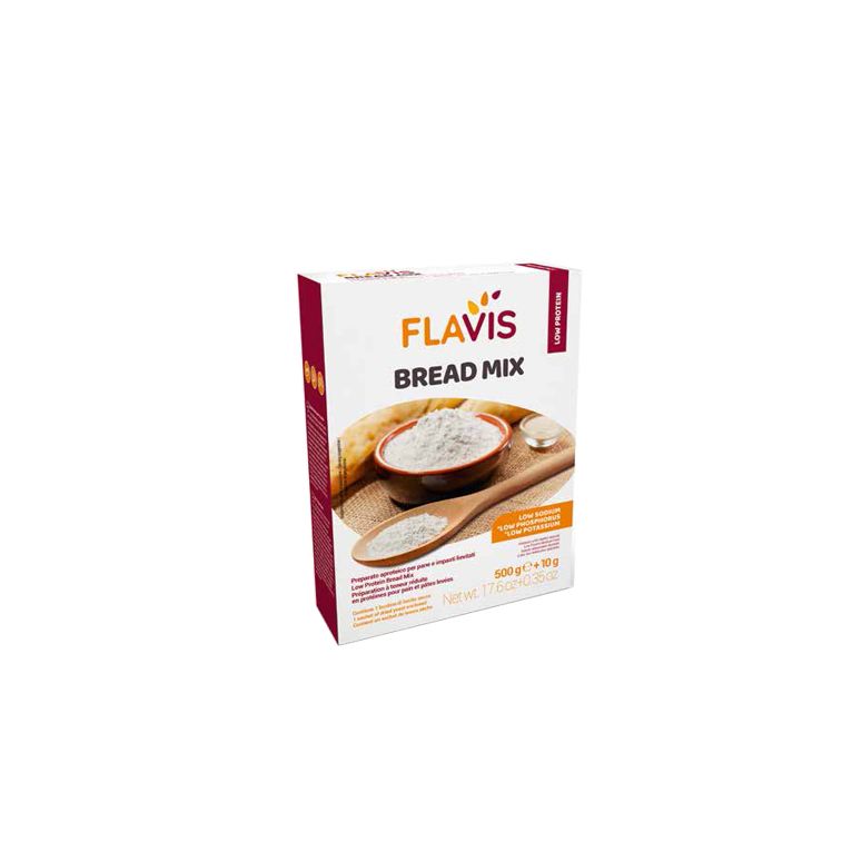 flavis bread mix preparato per pane e impasti lievitati aproteici 500 g