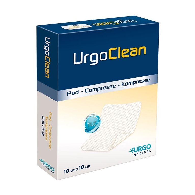 medicazione tnt assorbente gelificante urgoclean 10x10cm 10pezzi