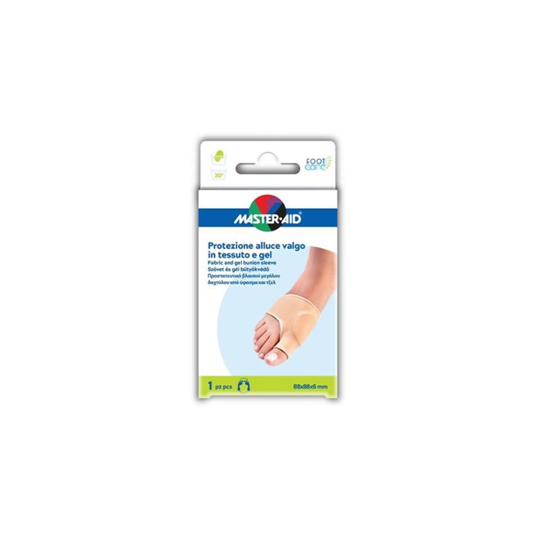 protezione in gel e tessuto master-aid footcare per alluce valgo 1 pezzo d5