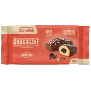 AGLUTEN CHOCOCAKE 4 PLUMCAKE RICOPERTI CON CIOCCOLATO AL LATTE CON FARCITURA ALLA GIANDUIA DA 52,5G