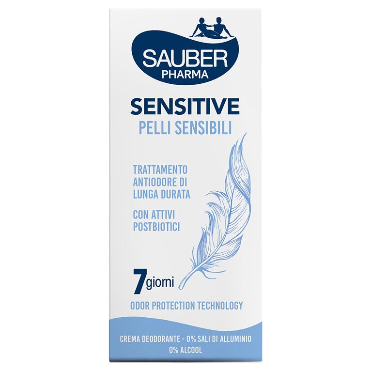 sauber deo 7 giorni sensitive pelli sensibili crema 35 ml