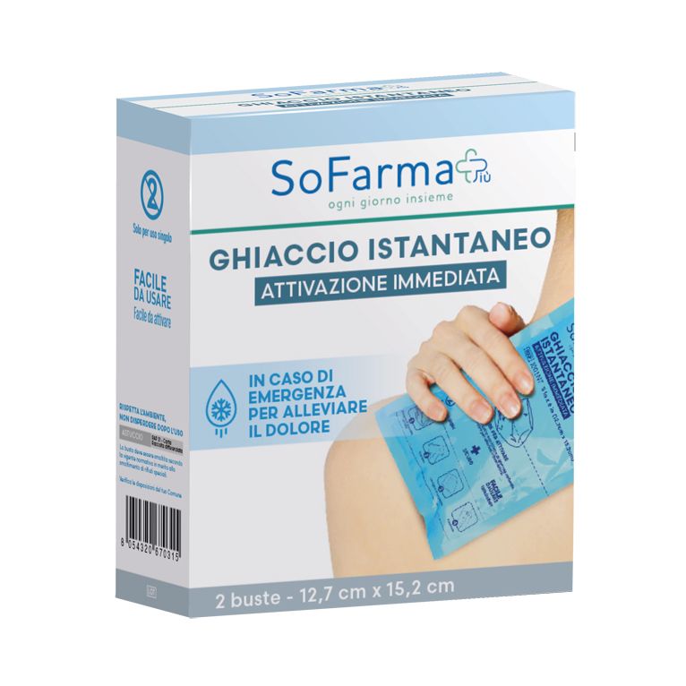 ghiaccio istantaneo 2 pezzi sofarmapiu'