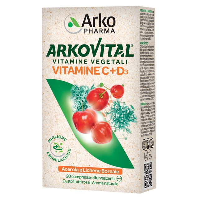arkovital-vitamine-c-plus-d3-20-compresse-effervescenti-gusto-frutti-rossi