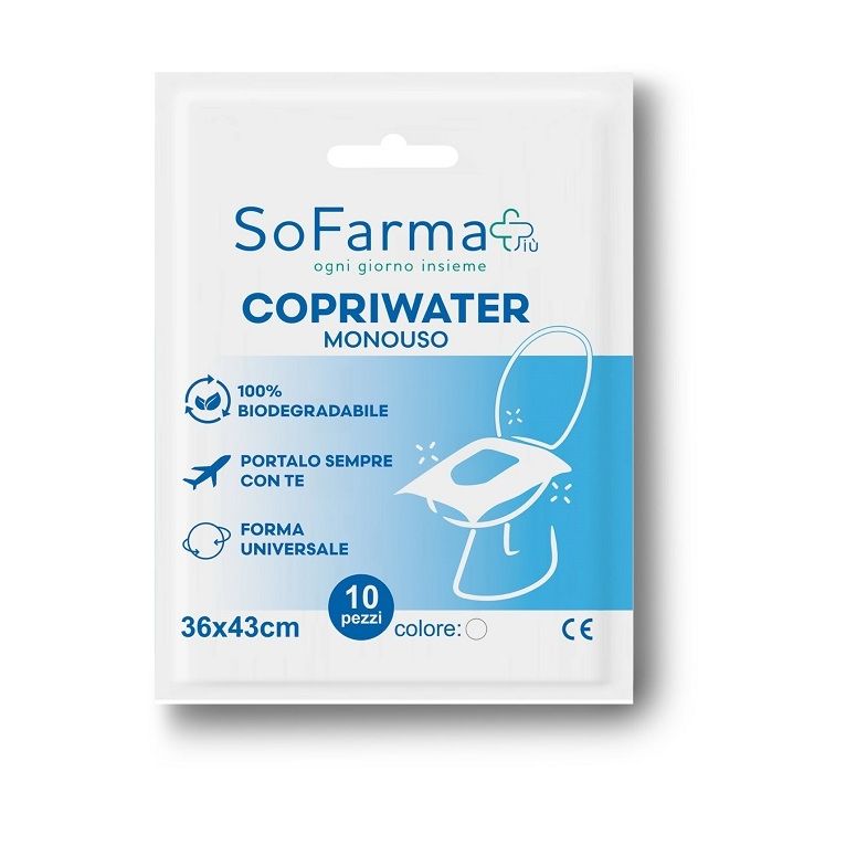 copriwater monouso 10 pezzi sofarmapiu'