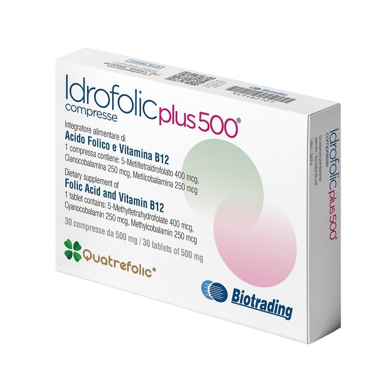 idrofolic plus 500 30 compresse