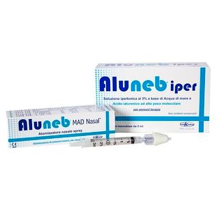 ALUNEB KIT SOLUZIONE IPERTONICA 3% 20 FLACONCINI + MAD NASALATOMIZZATORE