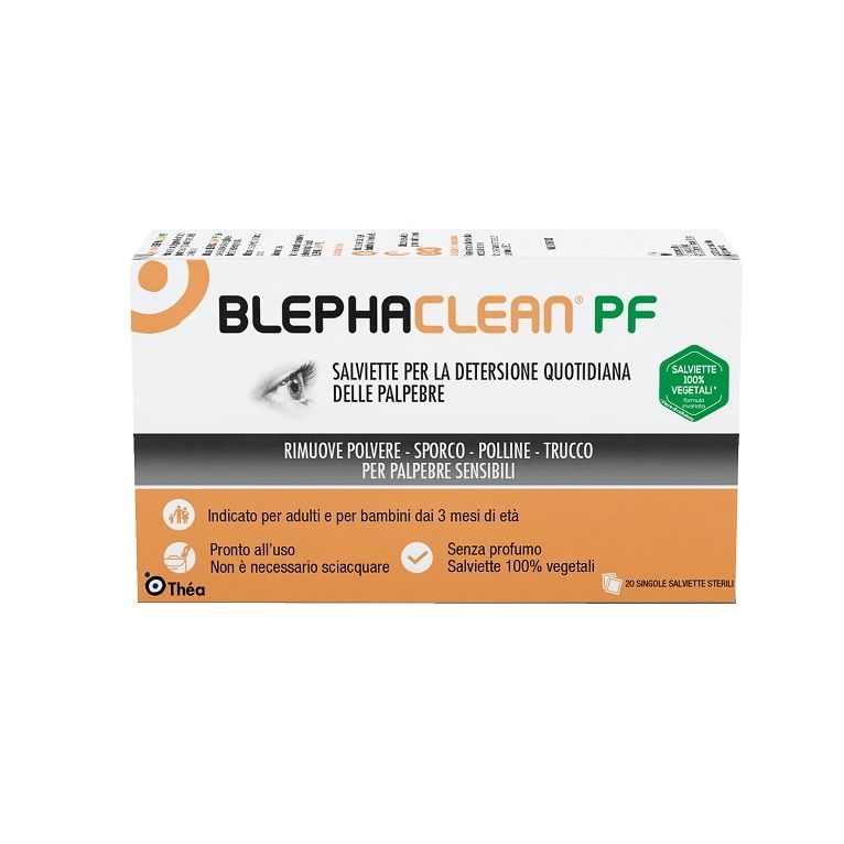 blephaclean pf salviette detersione quotidiana palpebre 20 pezzi senza profumo