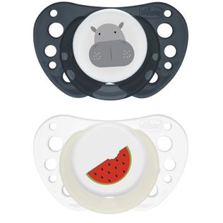 CHICCO SUCCHIETTI AIR BLU LUMI SILICONE 16-36 MESI 2 PEZZI