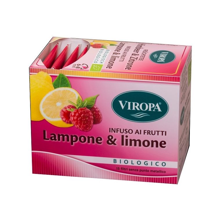 viropa infuso lampone & limone bio 15 bustine da 2,7 g