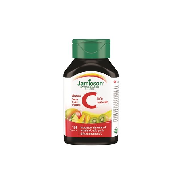 jamieson-vitamina-c-1000-120-compresse-masticabili-frutti-tropicali