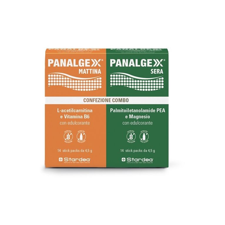 panalgexx mattina 14 stickpack + panalgexx sera 14 stickpackconfezione combo