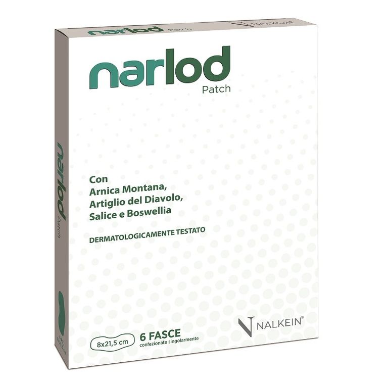 narlod patch 8x21,5 cm 6 pezzi