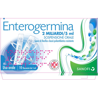 ENTEROGERMINA orale sosp 10 flaconcini 2 mld 5 ml