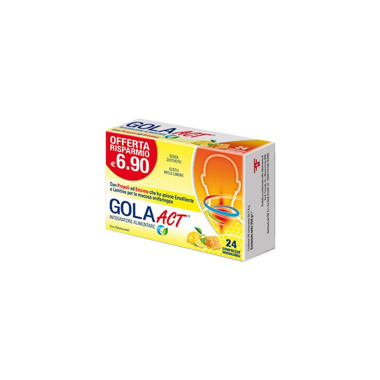 gola act miele e limone 24 compresse orosolubili