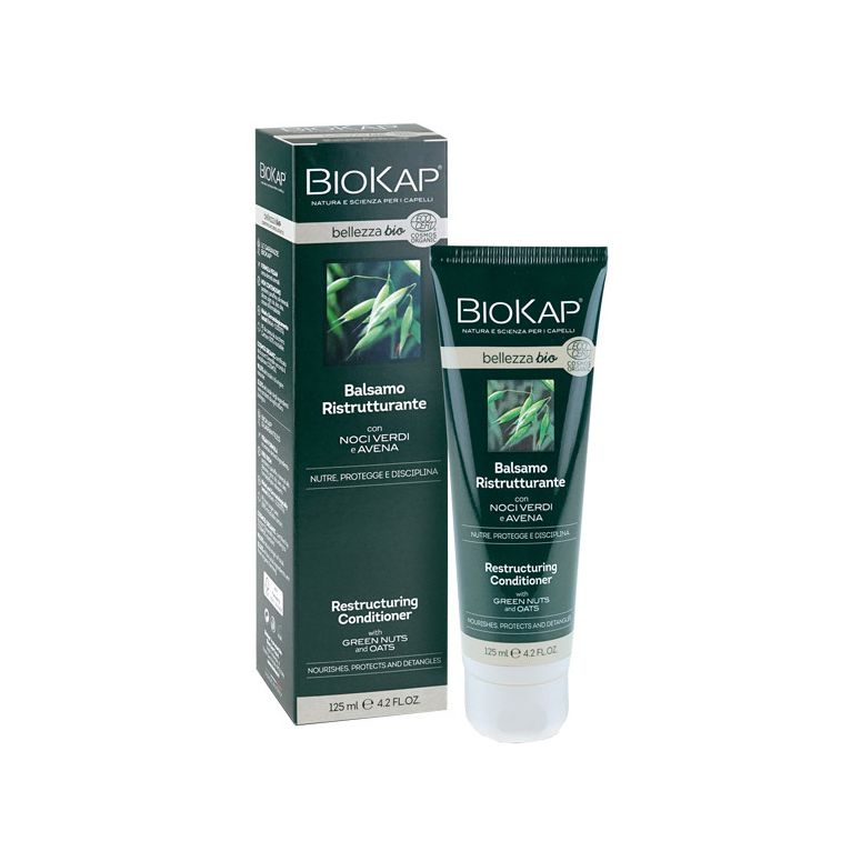 biokap bellezza bio balsamo ristrutturante cosmos ecocert 125 ml biosline